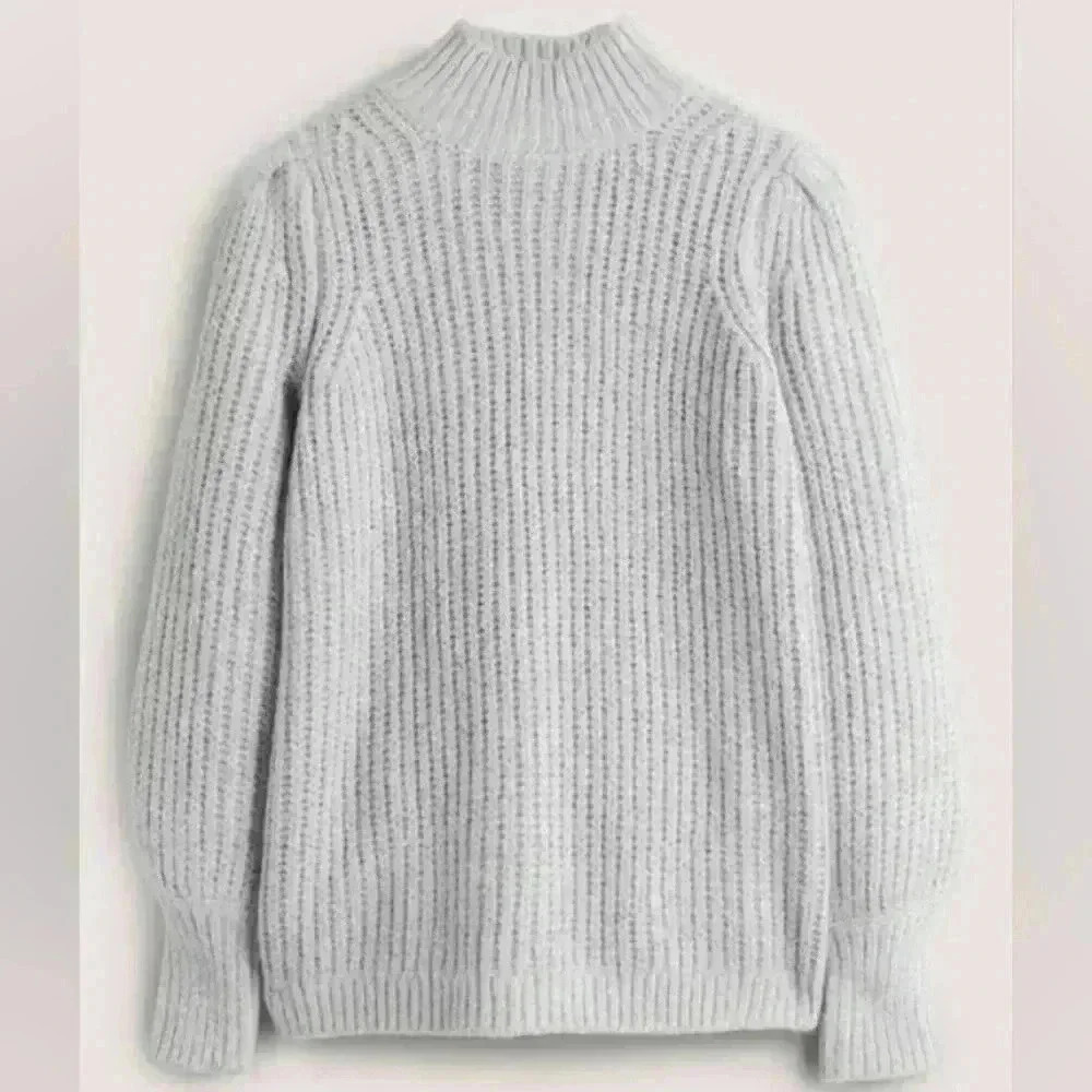 Spanx Ribbed Fluffy High Neck Jumper - Picture 5 of 5